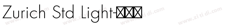 Zurich Std Light字体转换